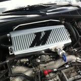 Mishimoto Subaru 02-07 WRX/04-07 STi Top-Mount Intercooler Kit - Powder Coated Silver & Black Hoses - MMTMIC-WRX-01SLBK