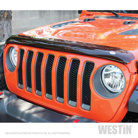 Westin 2018 Jeep Wrangler JL Wade Platinum Bug Shield - Smoke - 72-90152