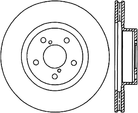 StopTech Power Slot 05-08 STi (5x114.3) CRYO Front Right Rotor - 126.47022CSR