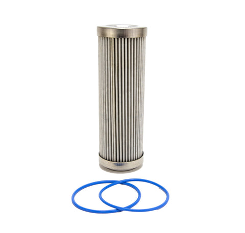 Fuelab 6 Micron Stainless Steel Replacement Element - 6in w/2 O-Rings & Instructions - 71814