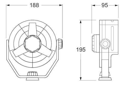 Hella Fan Turbo 2Speed 12V Wht - 003361022