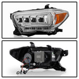 Spyder 16-20 Toyota Tacoma LED Model Only High-Power LED Headlights - Chrome PRO-YD-TT16LEDAP-C - 5088383