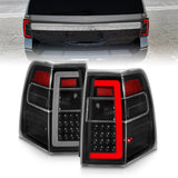 ANZO 07-17 Ford Expedition LED Taillights w/ Light Bar Black Housing Clear Lens - 311408