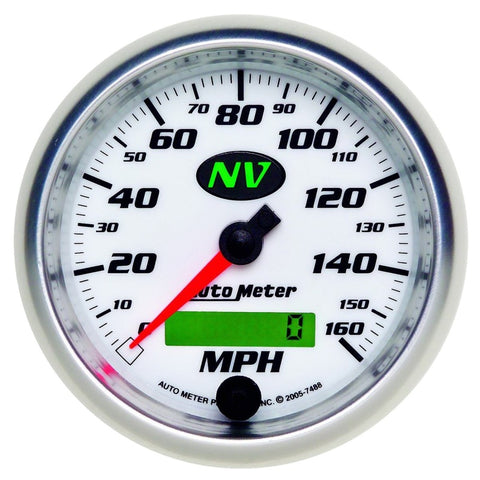 AutoMeter Gauge Speedometer 3-3/8in. 160MPH Elec. Programmable NV - 7488