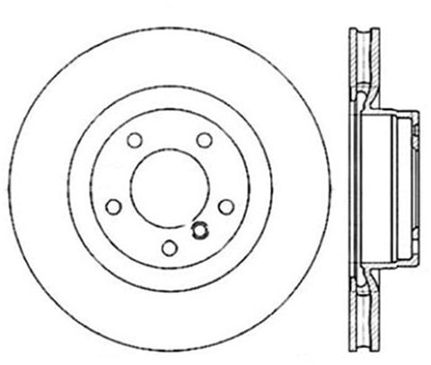 StopTech Drilled Sport Brake Rotor - 128.34107L