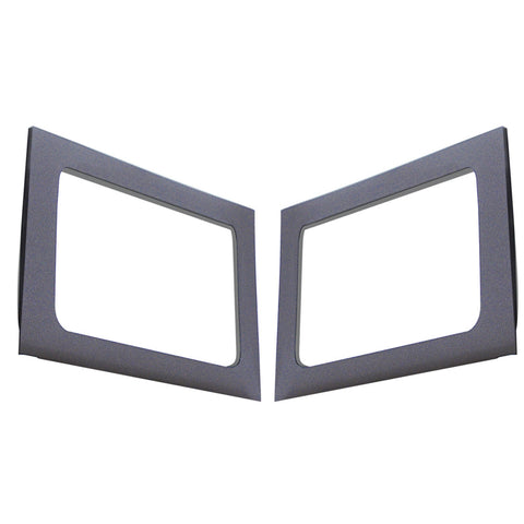 DEI 11-18 Jeep Wrangler JK 4-Door Boom Mat Rear Side Window Trim - 2 Piece - Gray - 50150