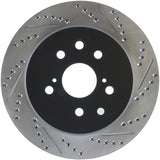 StopTech Slotted & Drilled Sport Brake Rotor Left Rear 13-14 Lexus GS300/350/400/430 - 127.44189L