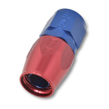 Russell Performance -6 AN Red/Blue Straight Full Flow Hose End - 610020