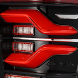 AlphaRex 16-21 Toyota Tacoma LUXX LED Taillights Blk/Red w/Activ Light/Seq Signal - 680000