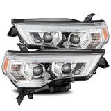 AlphaRex 14-20 Toyota 4Runner LUXX LED Proj Headlights Plank Style Chrome w/Activ Light/Seq Signal - 880721