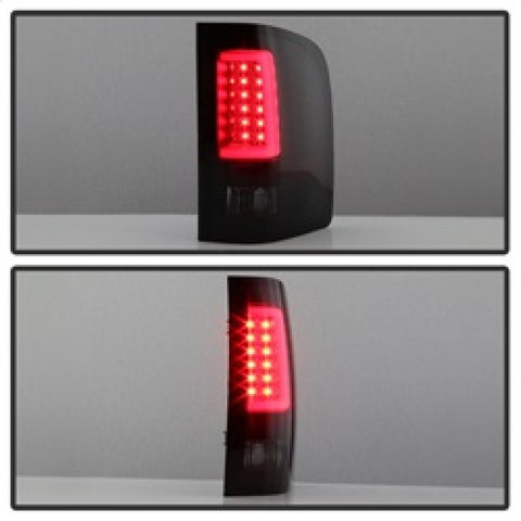 Spyder 07-13 Silverado (Will Not Work w/2010 921 Bulb)V3 Tail Lights Blk Smk ALT-YD-CS07V3-LBLED-BSM - 5084095