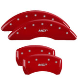 MGP 4 Caliper Covers Engraved Front & Rear MGP Red finish silver ch - 34209SMGPRD