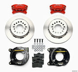 Wilwood Forged Dynalite P/S Park Brake Kit Red 12 Bolt 2.75in offset Staggered Shock - 140-9315-R