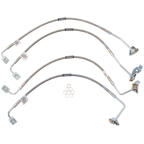 Russell Performance 07-08 Jeep Wrangler JK with 4in Lift Brake Line Kit - 695960