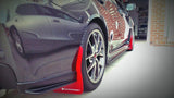 Rally Armor 15-21 Subaru WRX/STI (Sedan ONLY) Black UR Mud Flap w/ Red Logo - MF32-UR-BLK/RD