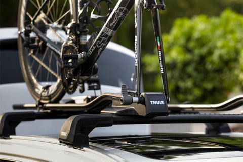 Thule FastRide Fork-Mount Roof Bike Rack (For Quick-Release Bikes/Adapter Req. for Thru-Axle) - Blk - 564005