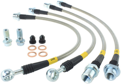 StopTech Toyota 08-10 Land Cruiser/07-11 Tundra Rear Stainless Steel Brake Line Kit - 950.44519