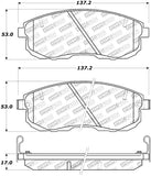 StopTech Street Touring 02-05 350z / 03-04 G35 / 03-05 G35X Front Brake Pads - 308.06530