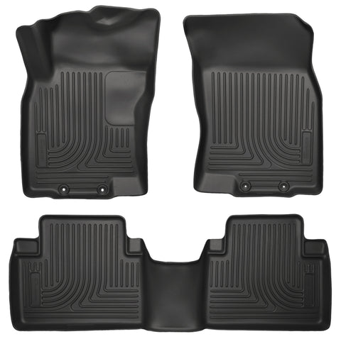 Husky Liners WeatherBeater 14 Nissan Rogue Front & Second Row Black Floor Liners - 98671