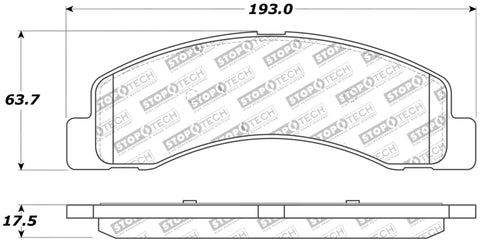 StopTech Performance Brake Pads - 309.07560