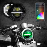 XK Glow Black Bezel 5.75in XKchrome LED headlight - XK-5IN-KIT-B