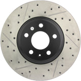 StopTech Power Slot 09-10 Audi A4/A4 Quattro / 08-10 A5 / 10 S4 Front Right Drilled & Slotted Rotor - 127.33123R