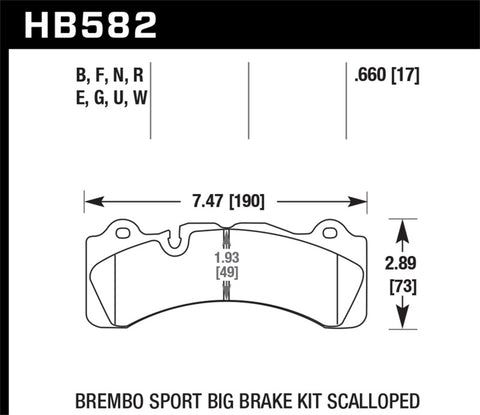 Hawk DTC-70 Compound Brake Pads - HB582U.660