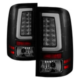 Spyder 07-13 GMC Sierra 1500 V2 Light Bar LED Tail Lights - Blk Smoke (ALT-YD-GS07V2-LBLED-BSM) - 5084750