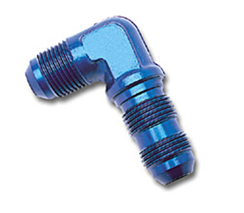 Russell Performance -6 AN 90 Degree Flare Bulkhead (Blue) - 661250