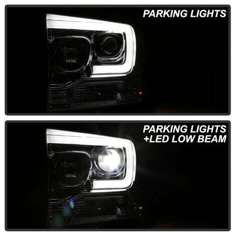 Spyder Platinum Ford F250/350/450 05-07 High-Power LED Module Proj. Headlights-Chrome (PRO-YD-FS05V2 - 5087904