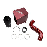 Wehrli 11-16 Chevrolet Duramax LML 4in Intake Kit - WCFab Red - WCF100194-RED