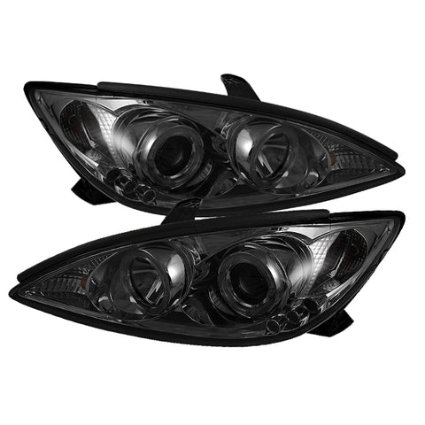 Spyder Toyota Camry 02-06 Projector Headlights LED Halo LED Smoke High H1 Low H1 PRO-YD-TCAM02-HL-SM - 5064325