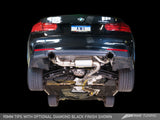 AWE Tuning BMW F3X 335i/435i Touring Edition Axle-Back Exhaust - Diamond Black Tips (90mm) - 3010-33028