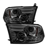 Spyder Dodge Ram 09-12 Projector Headlights Light Bar DRL Smoke PRO-YD-DR09-LBDRL-SM - 5081742