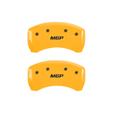 MGP 4 Caliper Covers Engraved Front & Rear MGP Yellow Finish Black Characters 2011 Audi A3 - 15212SMGPYL