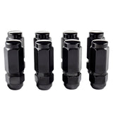 McGard Hex Lug Nut (Cone Seat / Duplex) 9/16-18 / 7/8 Hex / 2.5in. Length (8-Pack) - Black - 64816