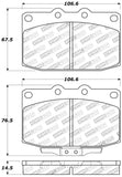 StopTech Performance 89-95 Mazda RX7 Front Brake Pads - 309.03310