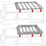 Go Rhino 6pc Rain Gutter Mounting Kit for SRM Rack - 5910011T