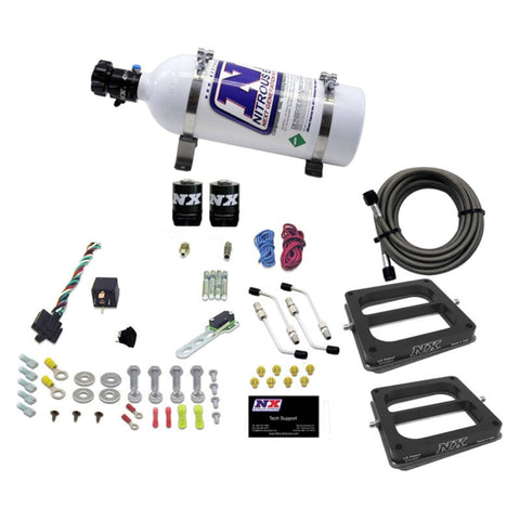 Nitrous Express Dual Dom/Alc Nitrous Kit (100-500HP) w/5lb Bottle - 50275-05