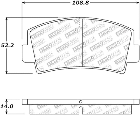 StopTech Street Touring Brake Pads - 308.00760