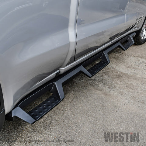 Westin 19-22 GMC Sierra 1500 CC 6.5ft Bed (Excl. 2019 Ltd/LD) HDX Drop W2W Nerf Step Bars - Tex. Blk - 56-534695