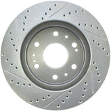 StopTech Select Sport 07-11 GM Silverado 1500 Slotted and Drilled Left Front Rotor - 227.66057L