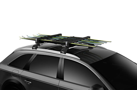 Thule SnowPack M Ski/Snowboard Rack - Black (Up to 4 Pair Skis/2 Snowboards) - 732412