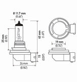 Hella Bulb H8 12V 35W Pgj191 T4 (2) - H8TB