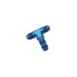 Russell Performance -6 AN Flare Bulkhead Tee Fitting (Blue) - 661320