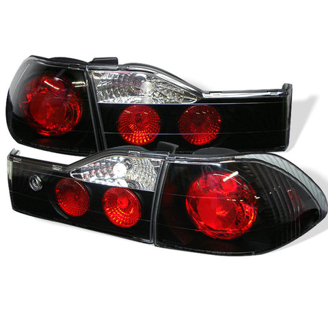 Spyder Honda Accord 01-02 4Dr Euro Style Tail Lights Black ALT-YD-HA01-4D-BK - 5003959