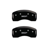 MGP 4 Caliper Covers Engraved Front & Rear MGP Black finish silver ch - 17180SMGPBK