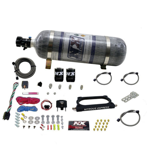 Nitrous Express 07-14 Ford Mustang GT500 Nitrous Plate Kit (50-250HP) w/Composite Bottle - 20949-12