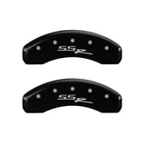 MGP 4 Caliper Covers Engraved Front & Rear SSR Black finish silver ch - 34006SSSRBK