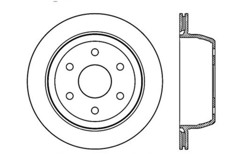 StopTech Slotted & Drilled Sport Brake Rotor - 127.66041R